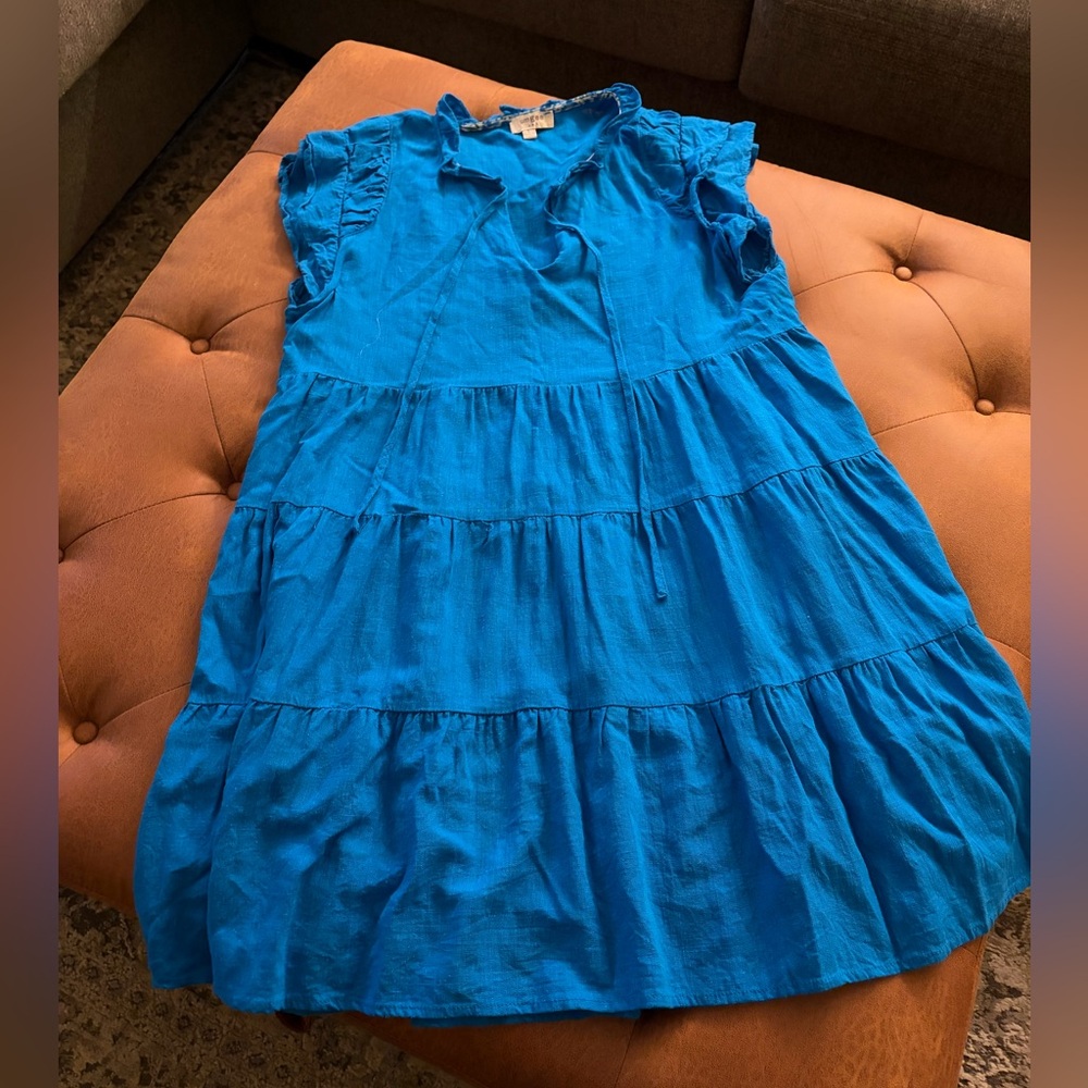 Umgee blue dress, boho flowy